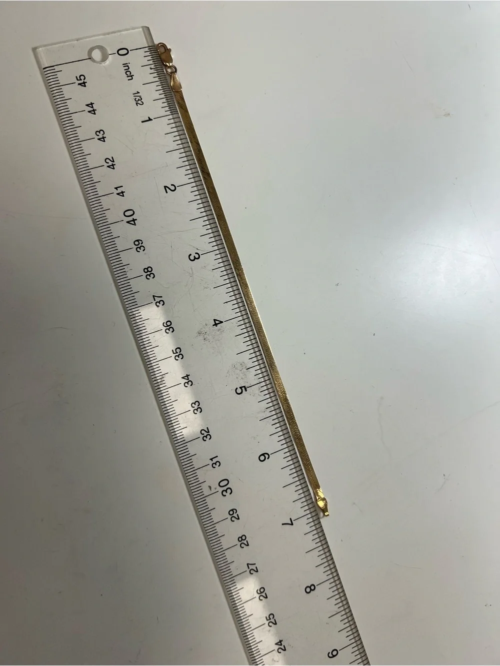 14K Yellow Gold Gold Herringbone Bracelet